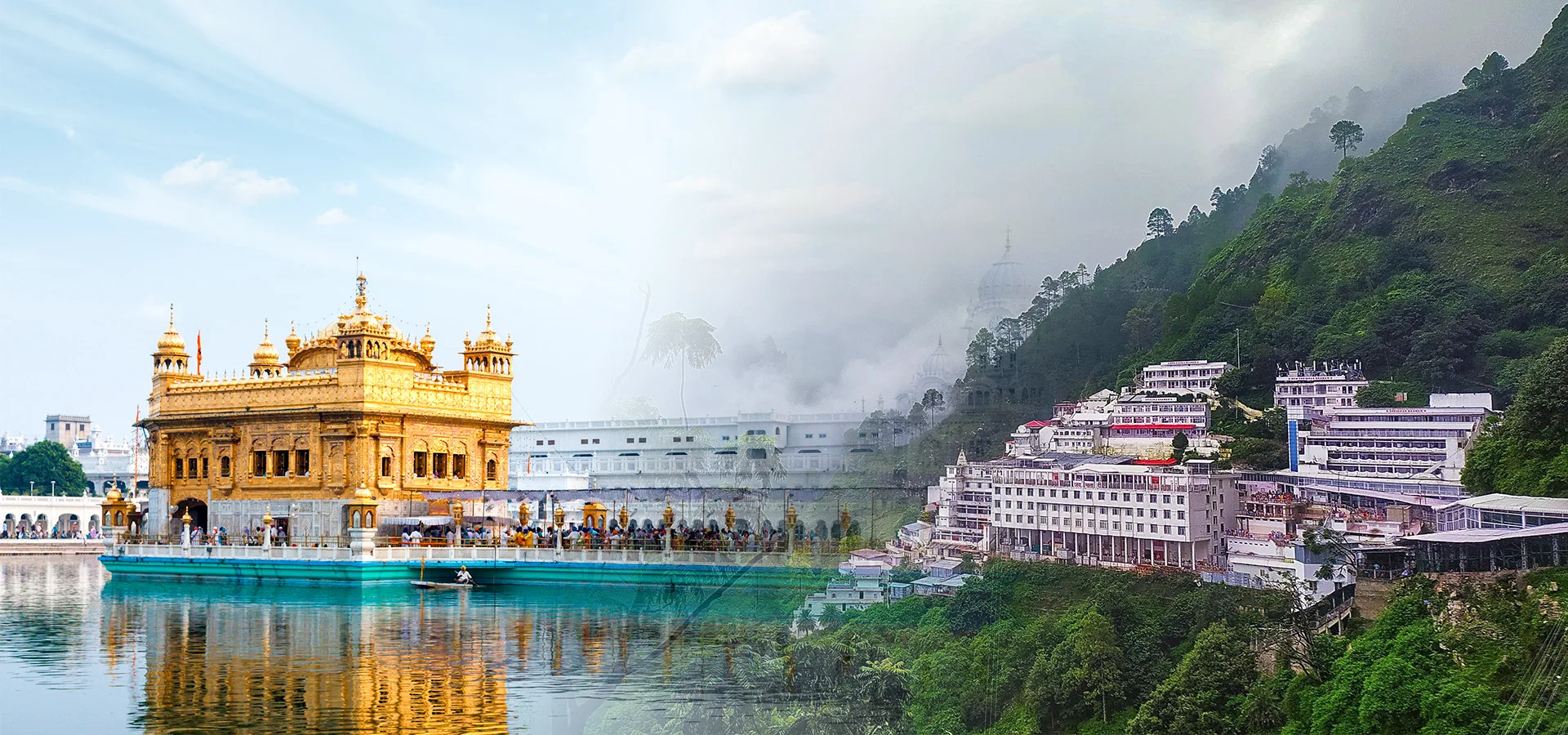 Vaishno Devi shrine Trikuta mountains Golden Temple Amritsar pilgrimage